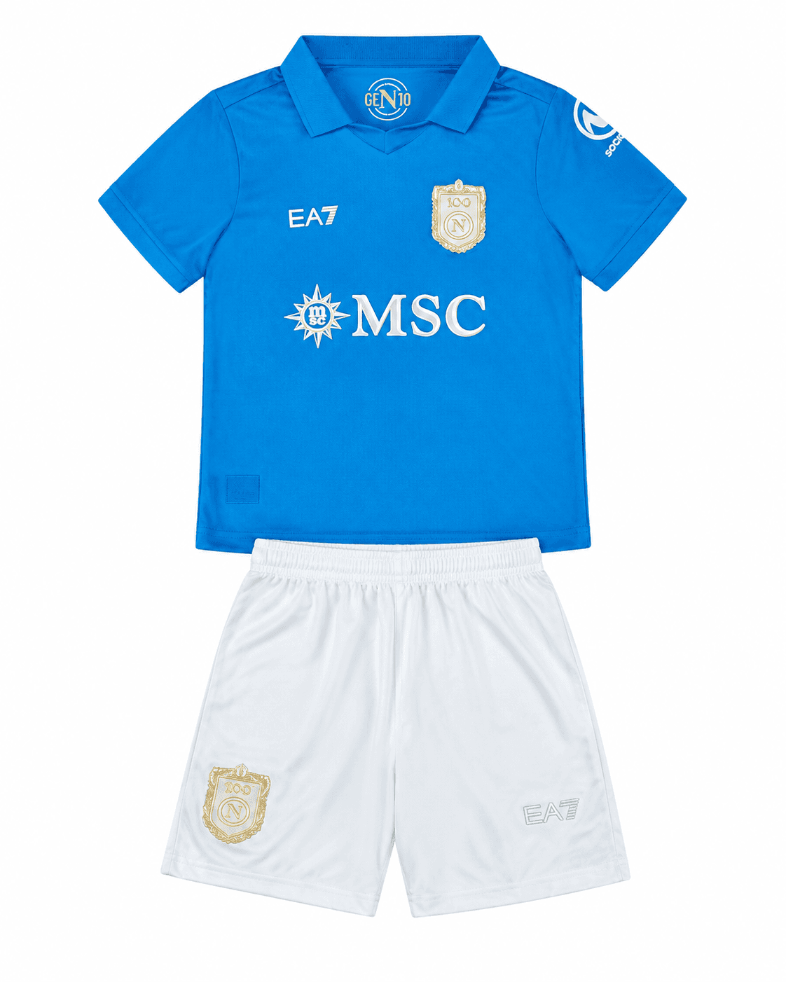Ensemble maillot short Napoli 2026/2027 Domicile Enfant face