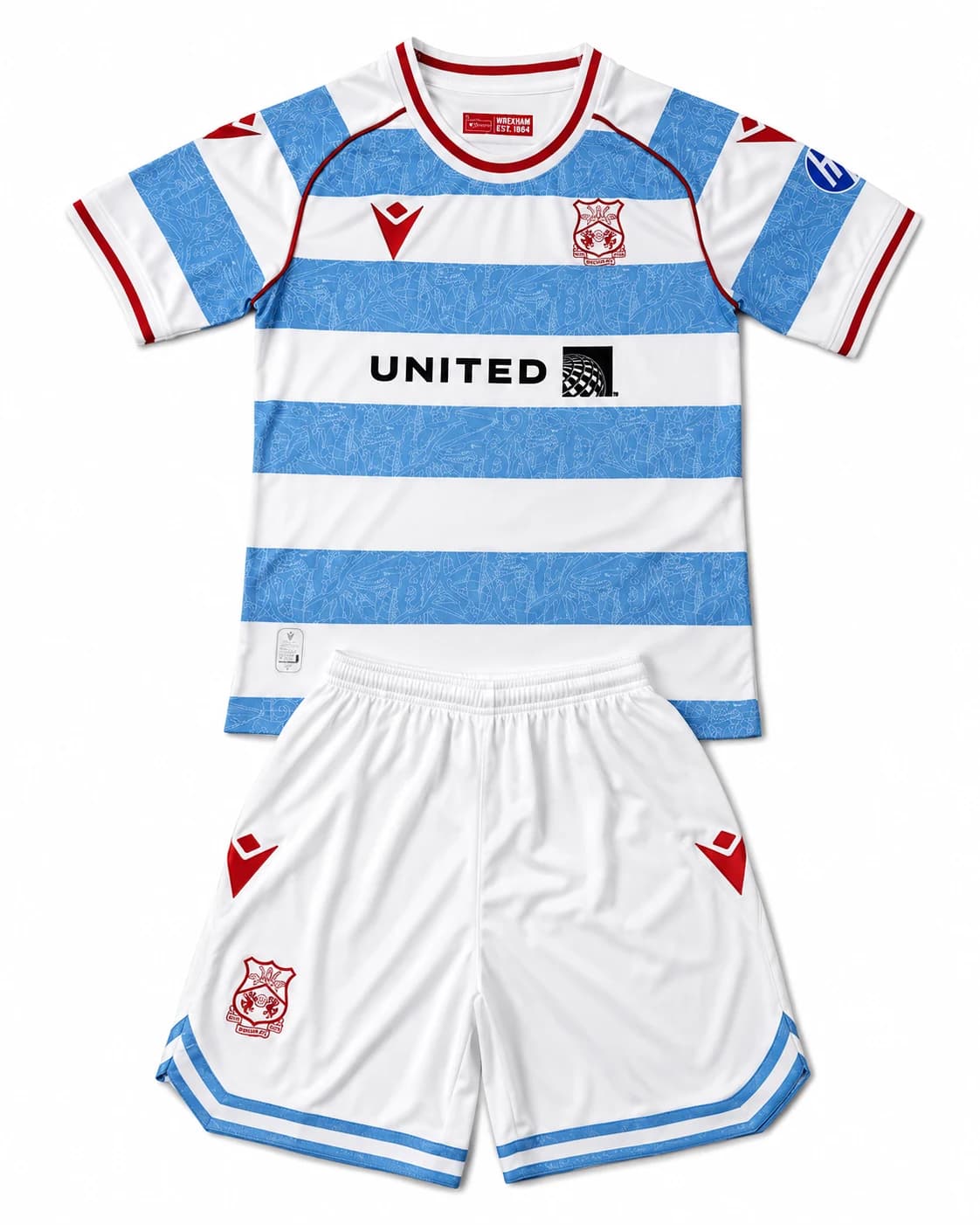 Ensemble maillot short Wrexham 2026/2027 Troisieme Enfant face