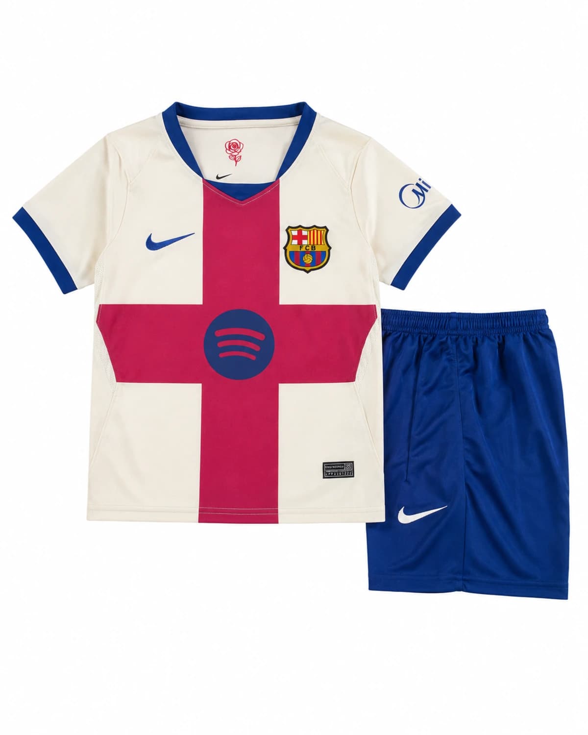 Ensemble maillot short Barcelone 2026/2027 Quatrième Enfant face