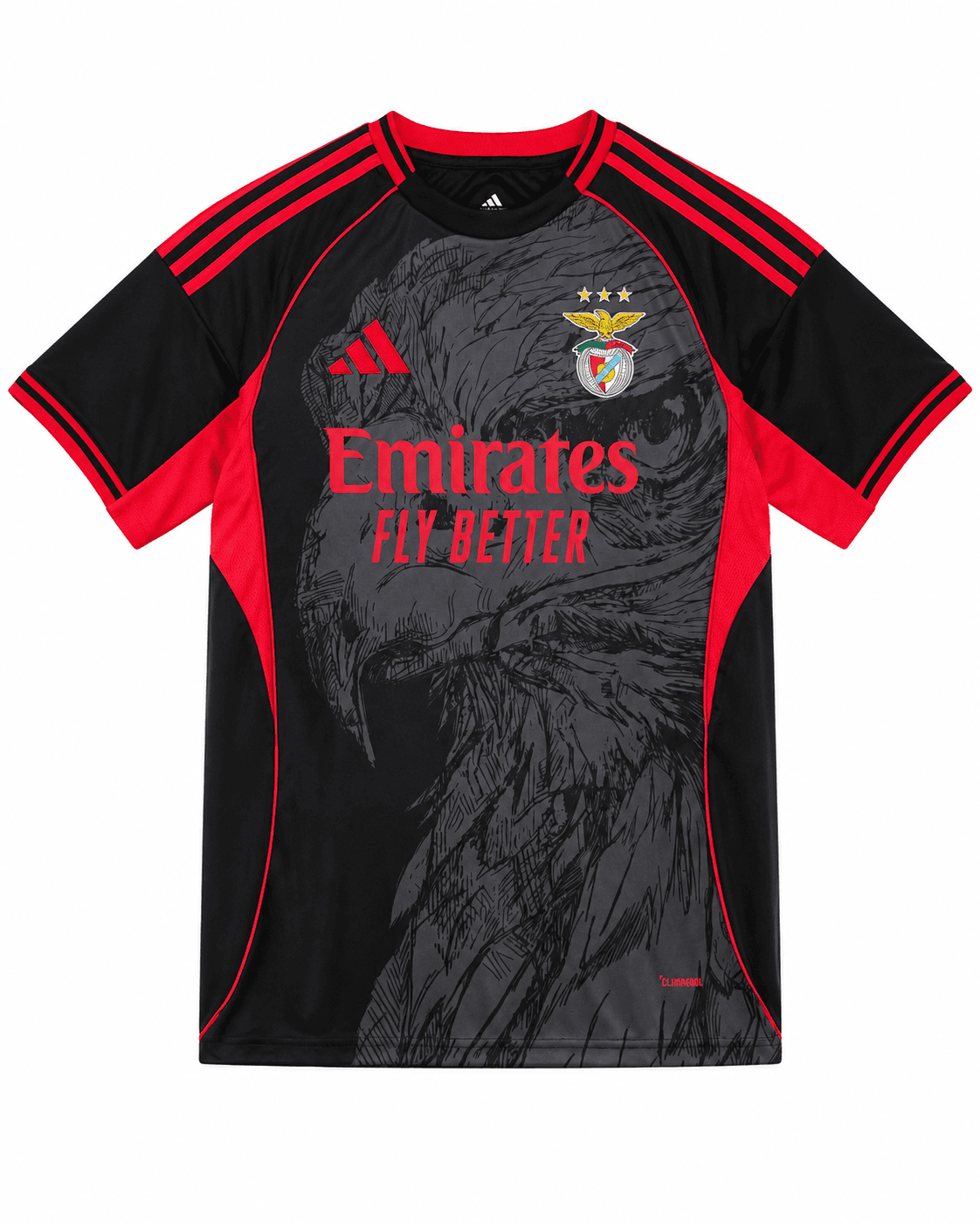 Maillot Benfica 2026/2027 Édition spéciale noir à motif aigle face