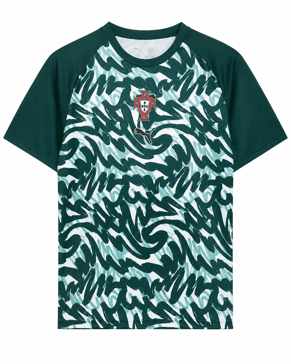 Maillot Portugal 2026/2027 Édition spéciale blanc et vert coups de pinceau face