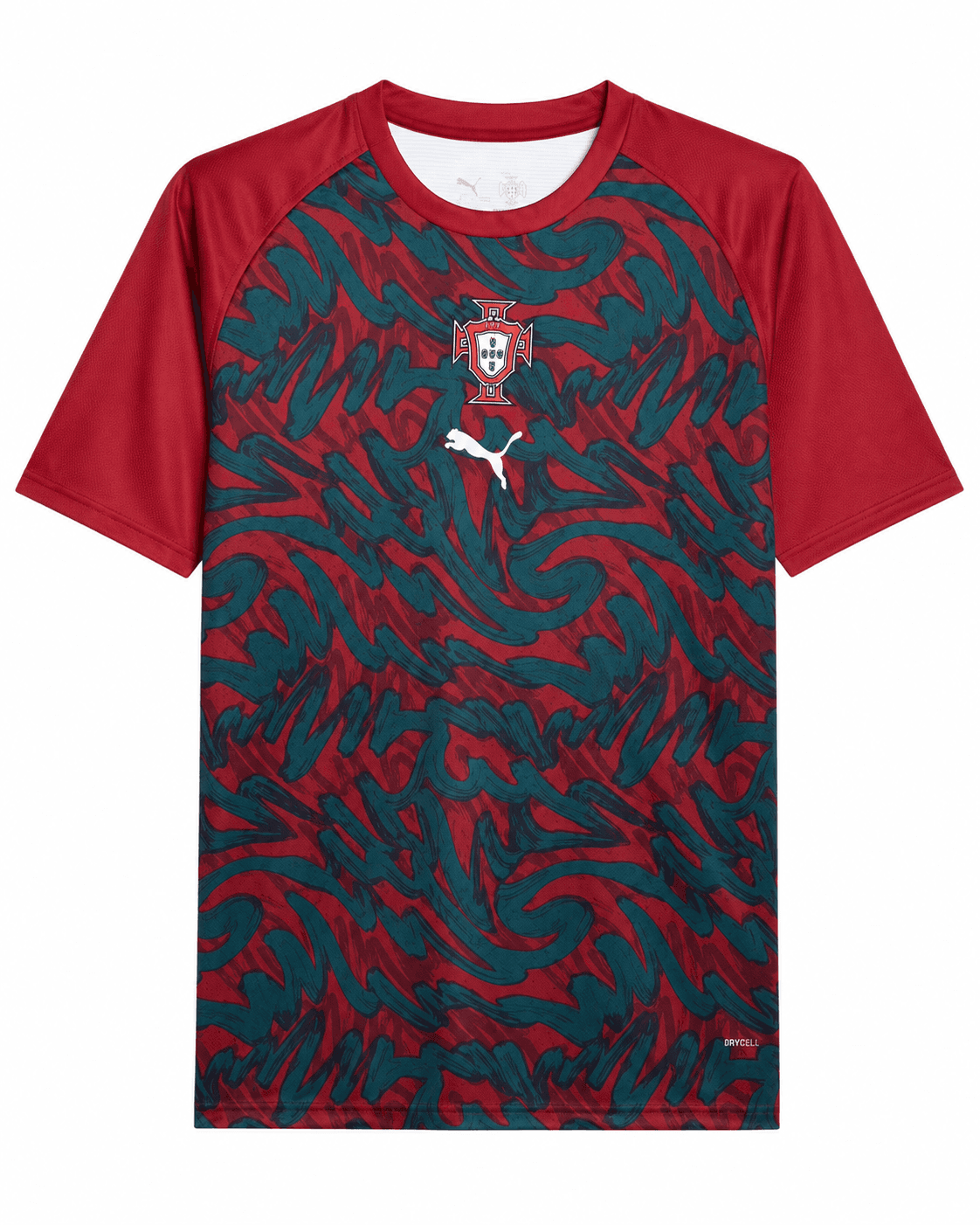 Maillot Portugal 2026/2027 Édition spéciale bordeaux et vert coups de pinceau face