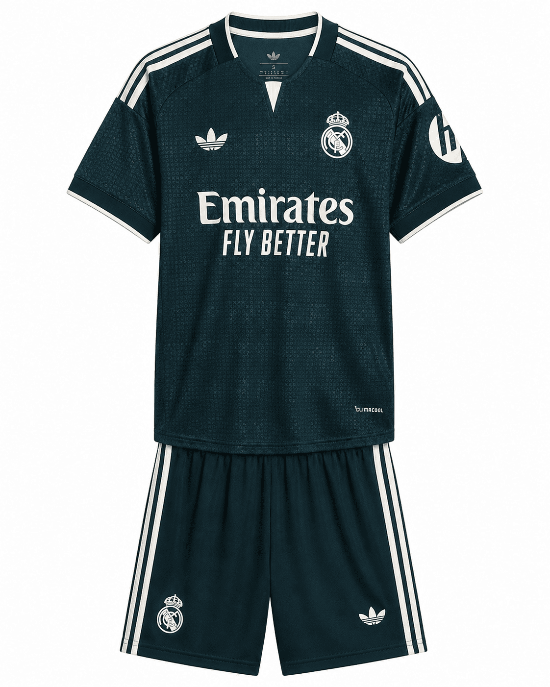 Ensemble maillot short Real Madrid 2026/2027 Extérieur vert face