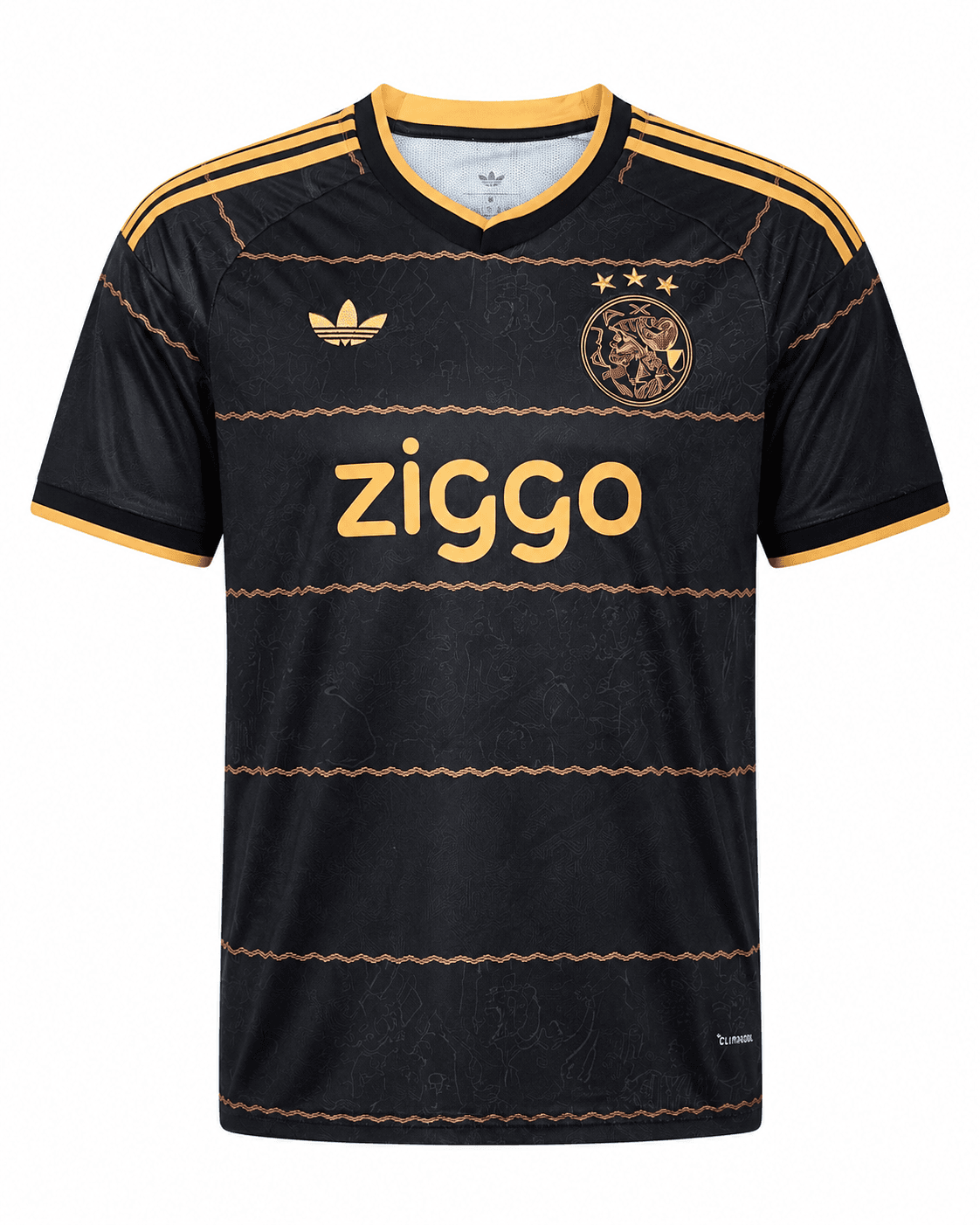 Maillot Ajax 2026/2027 Extérieur noir et doré face