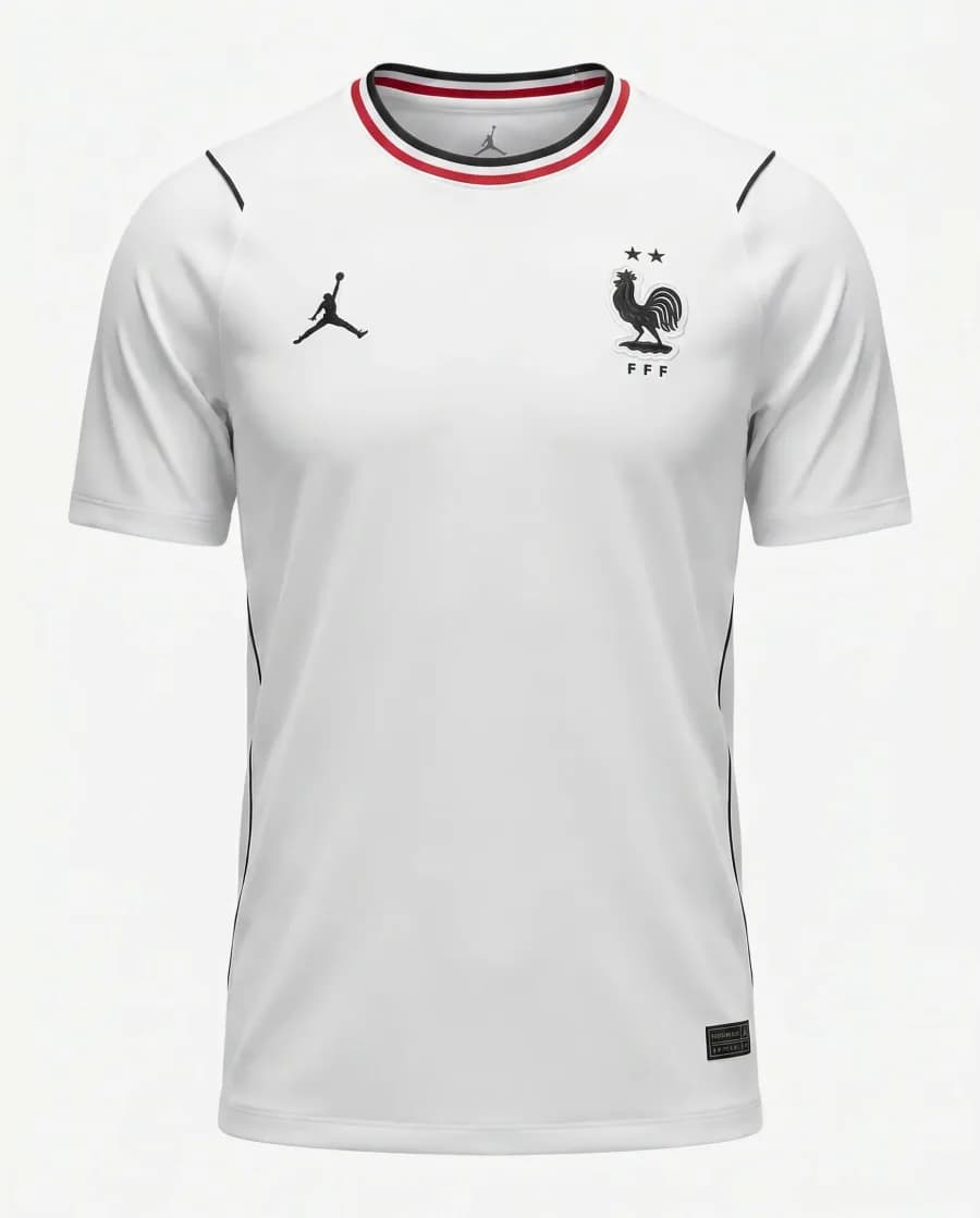 Maillot France 26/27 Extérieur Blanc Jordan - Vue du produit 1