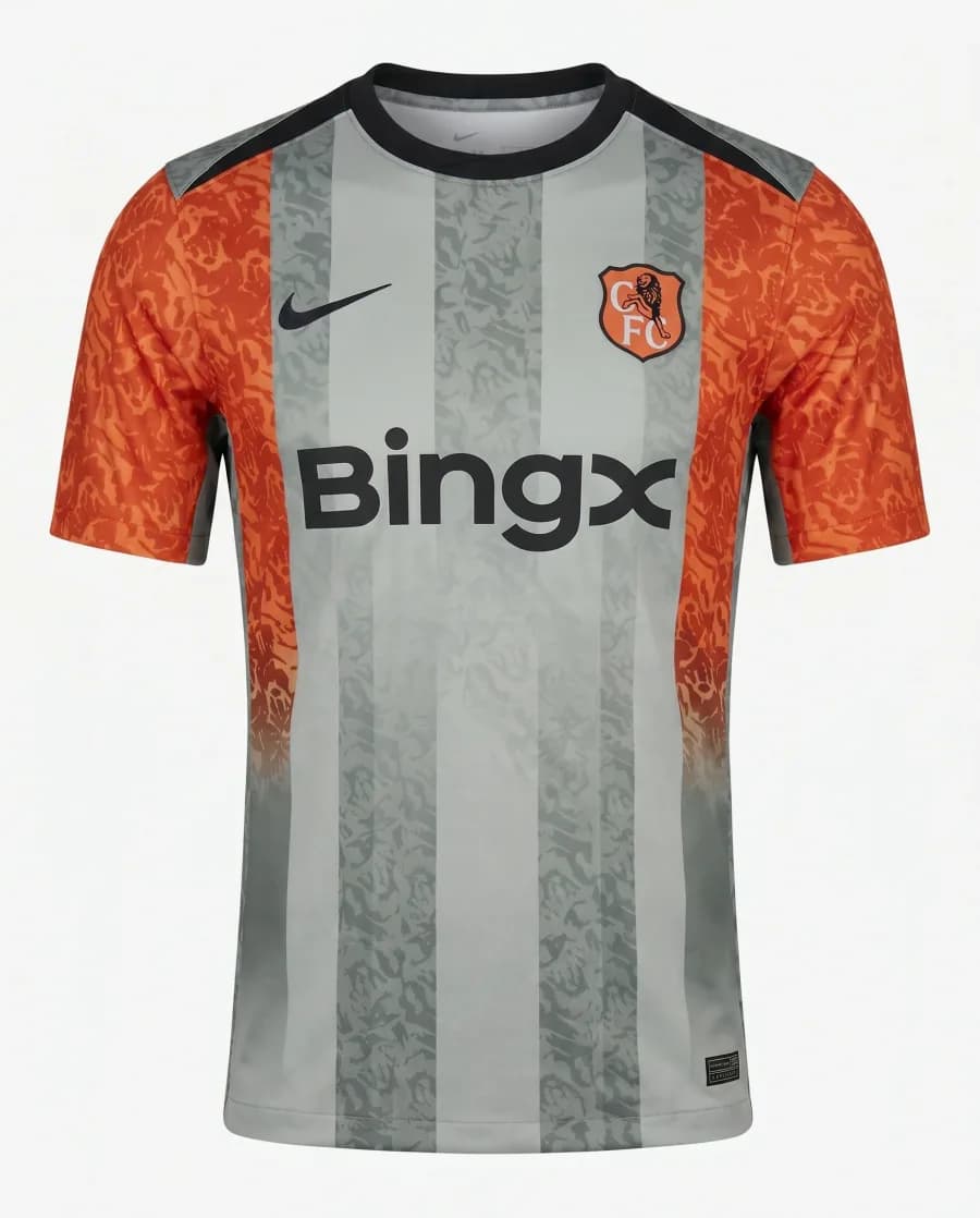Maillot Chelsea 26/27 Entrainement Gris Orange - Vue du produit 1