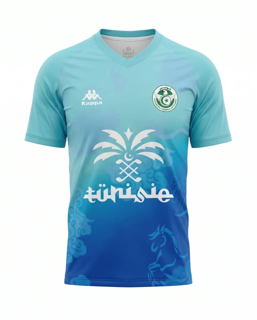 Tunisie بتصميم خاص أزرق - صورة المنتج 1
