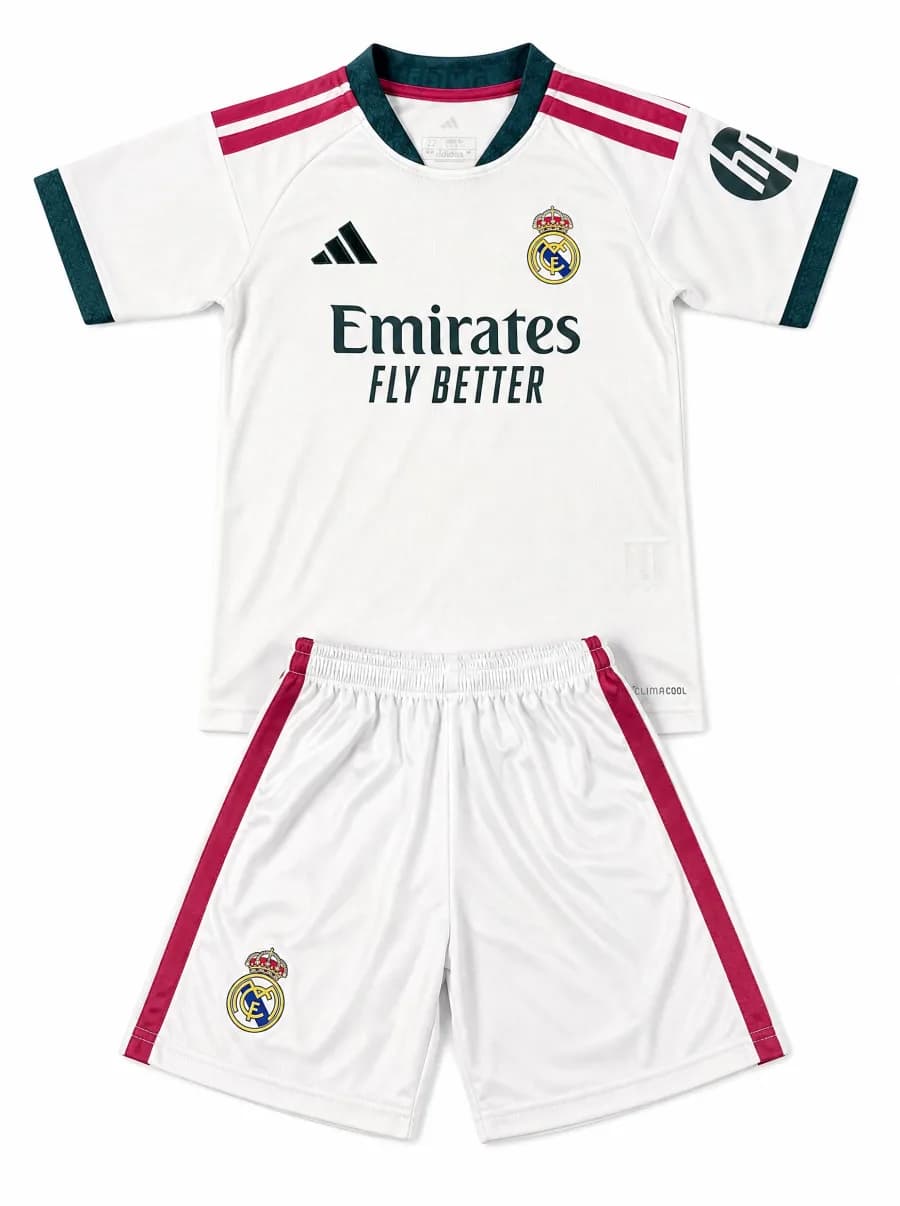 Ensemble قميص + short أطفال Real Madrid 26/27 الأساسي - صورة المنتج 1