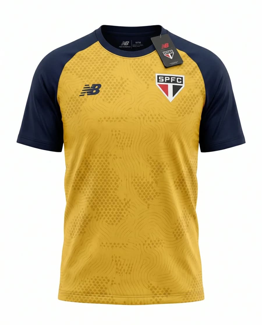 Maillot Sao Paulo 26/27 Entrainement Jaune Marine - Vue du produit 1