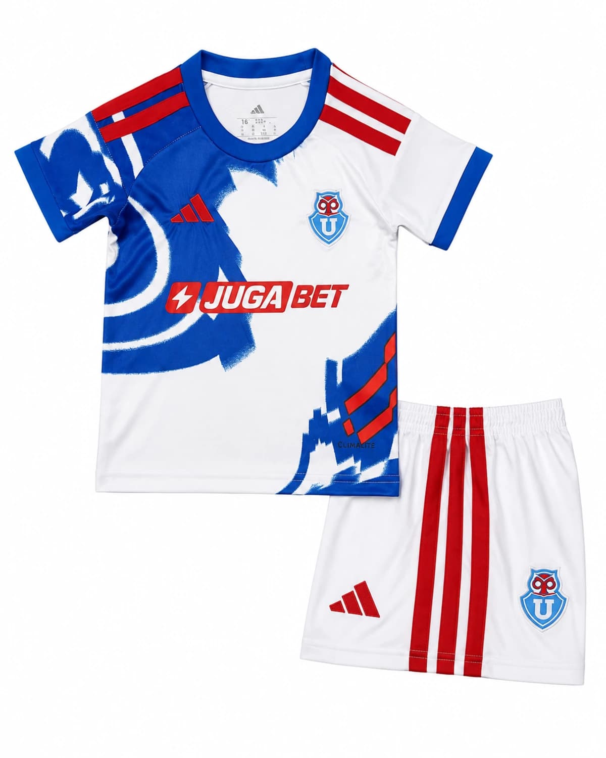 Ensemble maillot short Universidad de Chile 2026/2027 Extérieur Enfant face