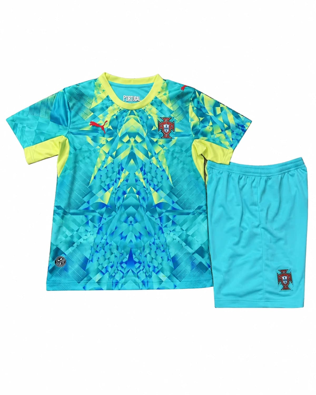 Ensemble maillot short Portugal 2026/2027 Gardien Enfant face