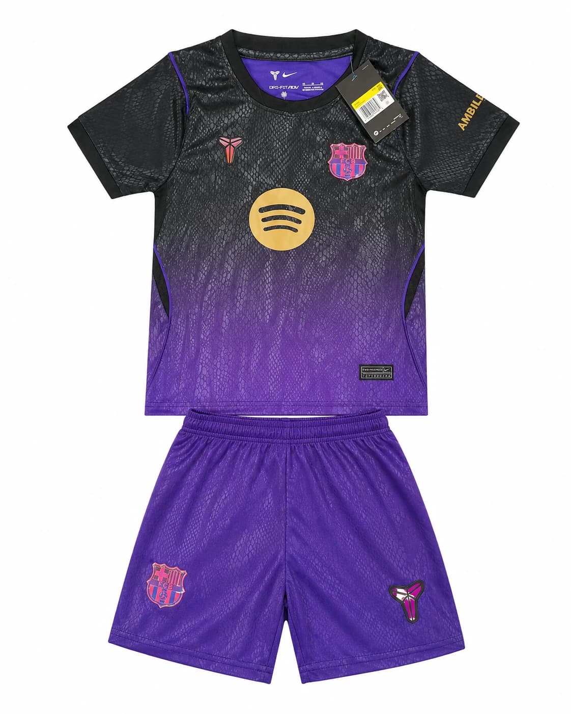 Ensemble maillot short Barcelone 2026/2027 exterieur enfant face