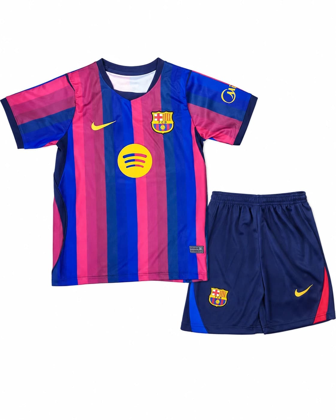 Ensemble maillot short Barcelone 2026/2027 domicile enfant face