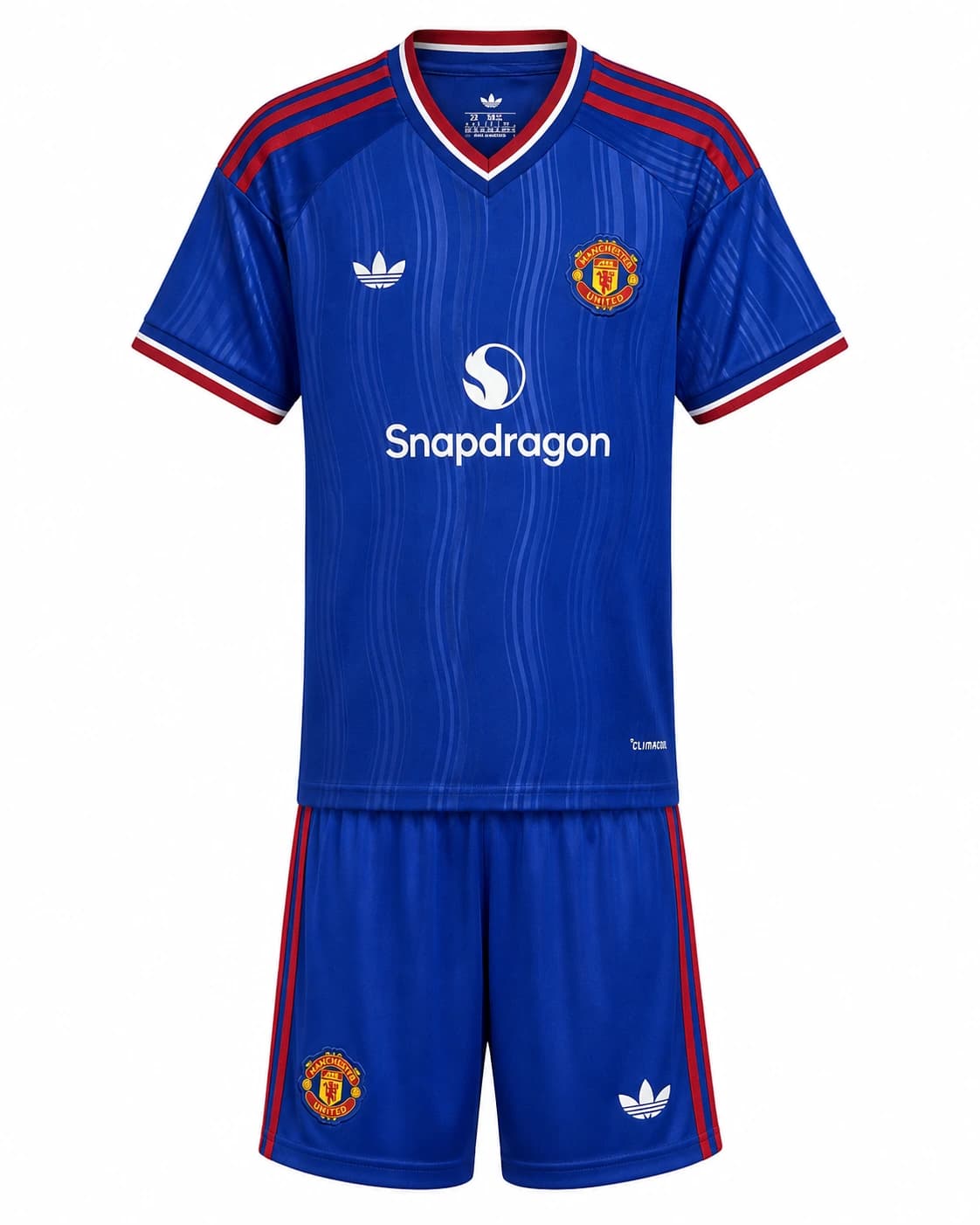 Ensemble maillot short Manchester United 2026/2027 exterieur enfant face