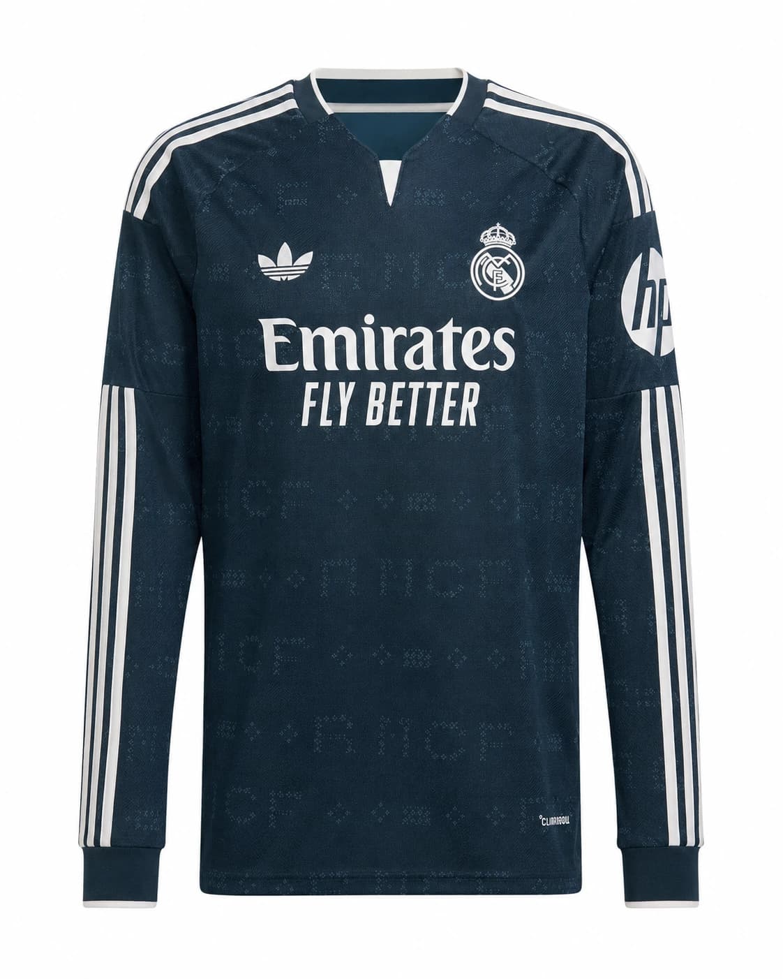 Maillot Real Madrid 2026/2027 extérieur manches longues face