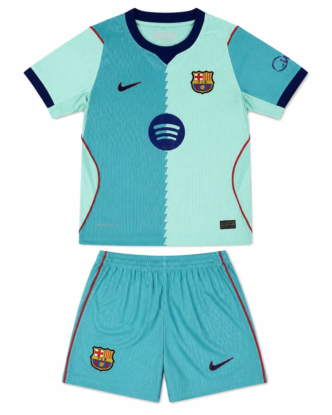 Ensemble maillot short Barcelone 2026/2027 third enfant face