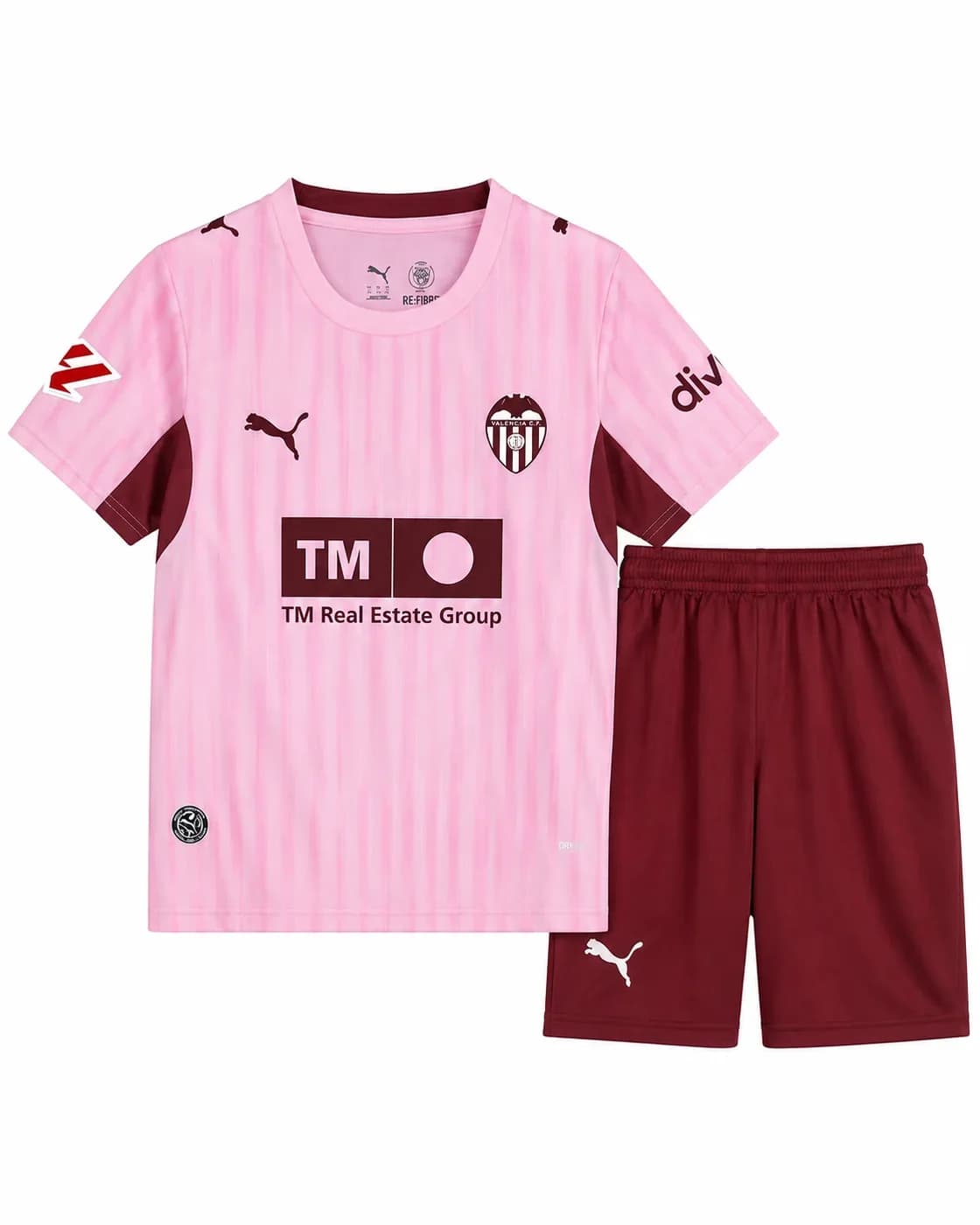 Ensemble maillot short Valencia 2026/2027 Troisième Enfant face