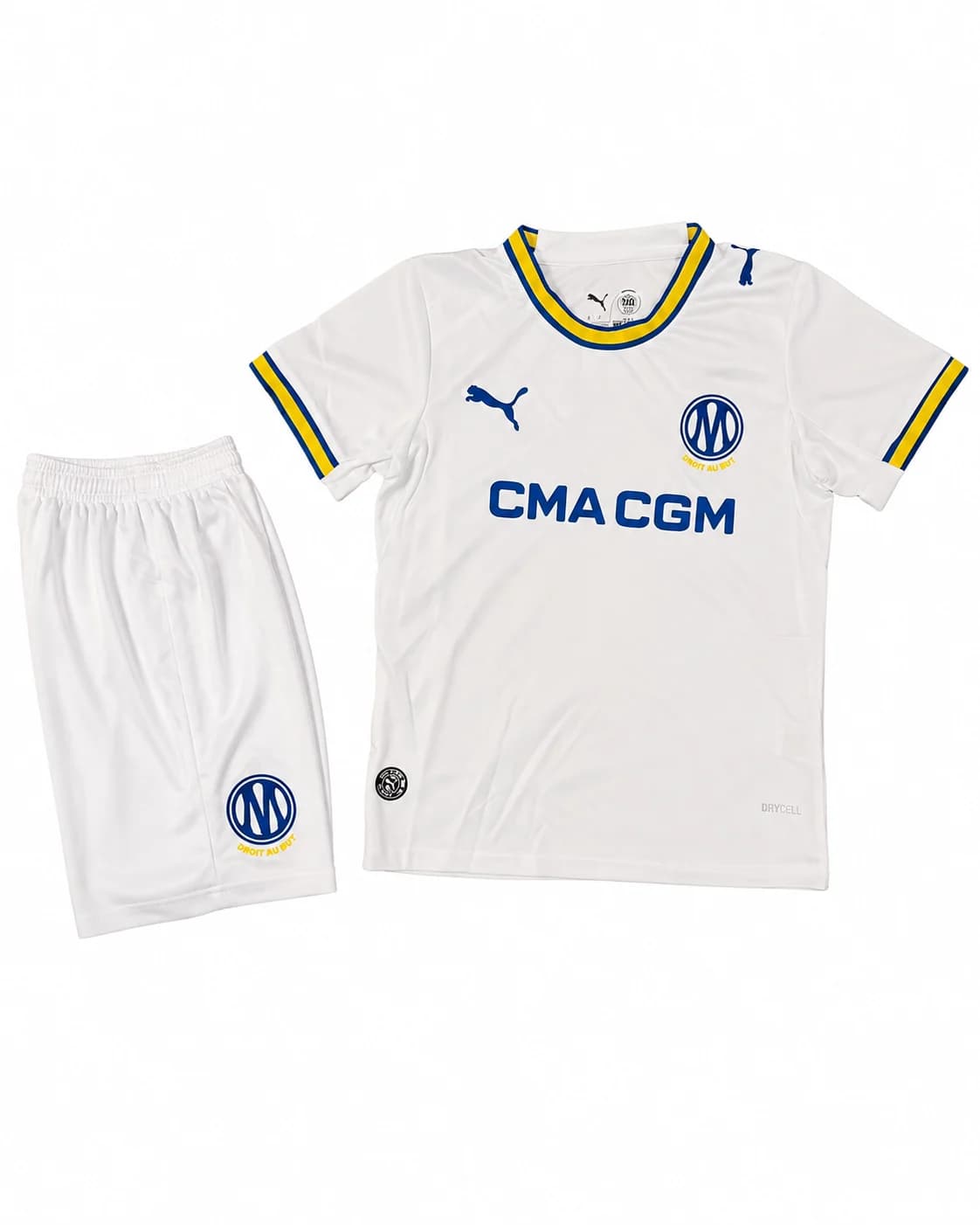 Ensemble maillot short Marseille 2026/2027 Domicile Enfant face