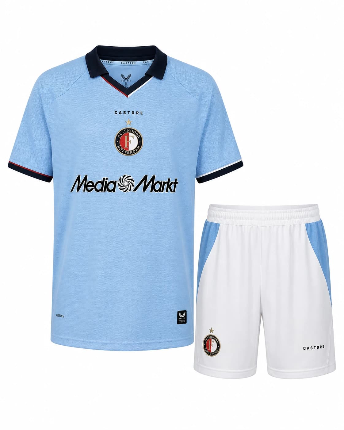 Ensemble maillot short Feyenoord 2026/2027 extérieur enfant face