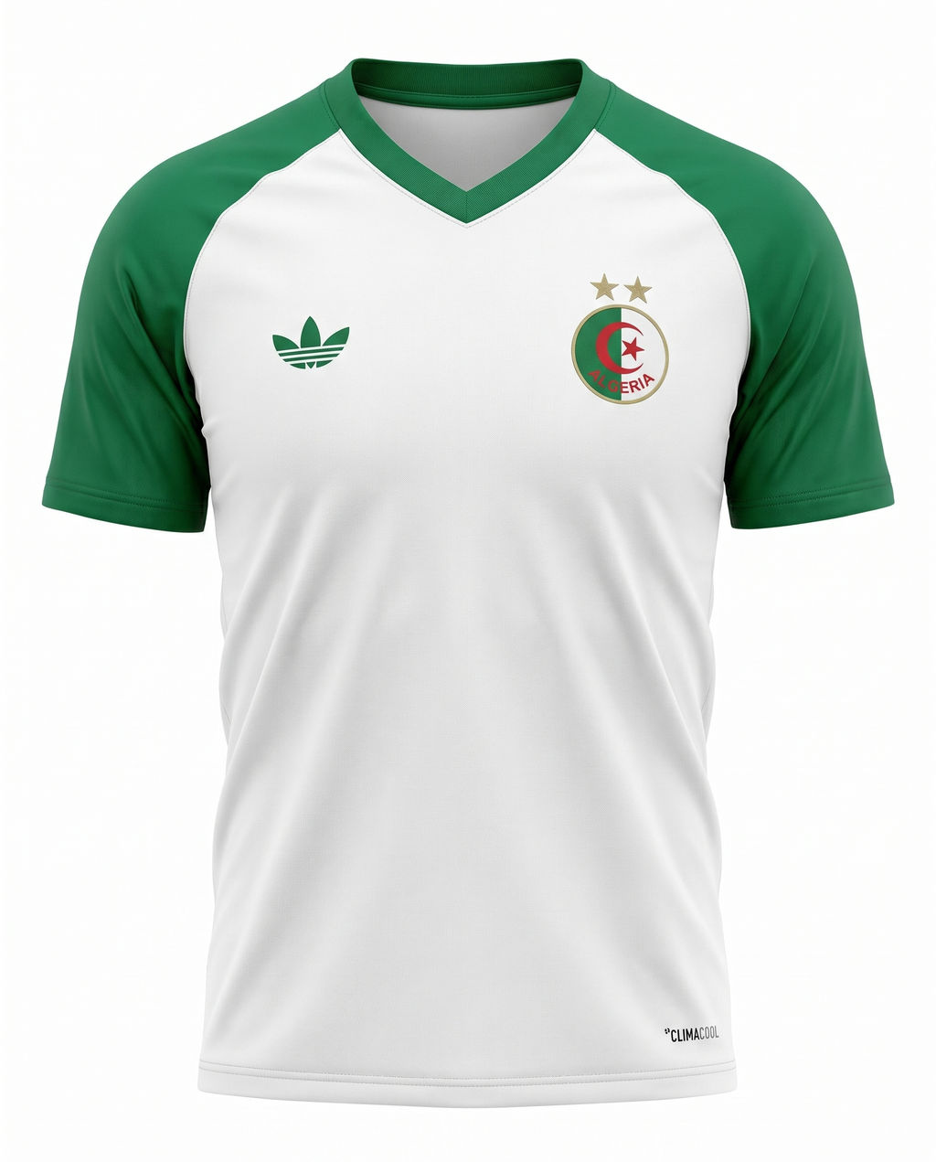 Maillot Algerie 26/27 Entrainement Blanc Vert