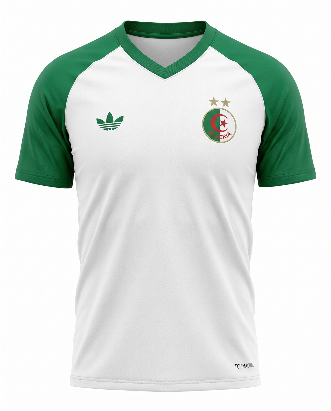 Maillot Algerie 26/27 Entrainement Blanc Vert