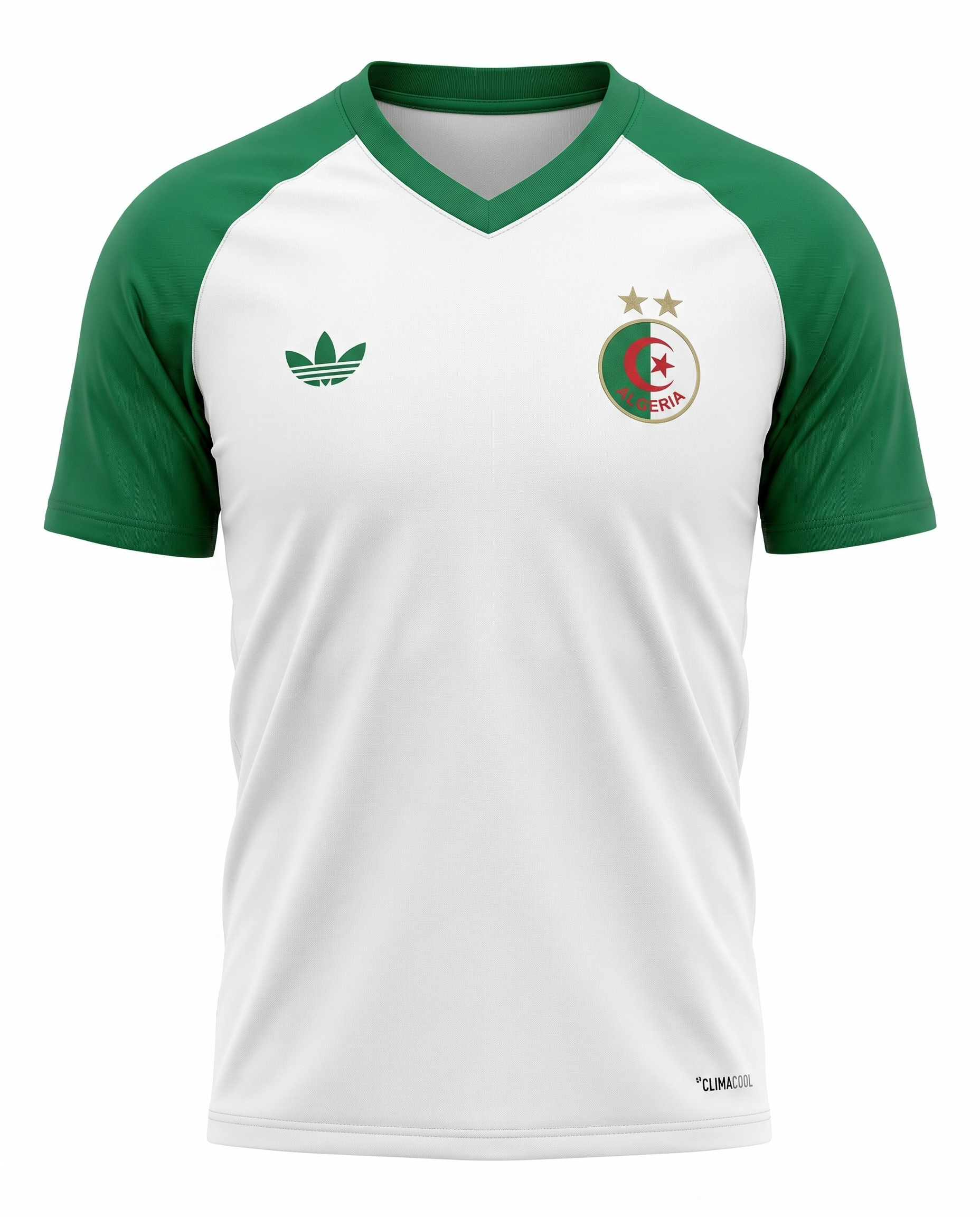 Maillot Algerie 26/27 Entrainement Blanc Vert