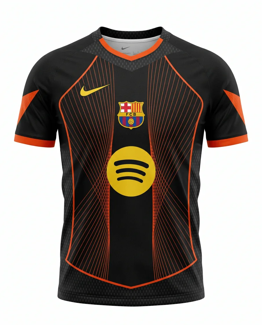 Barcelone أسود بتصميم خاص