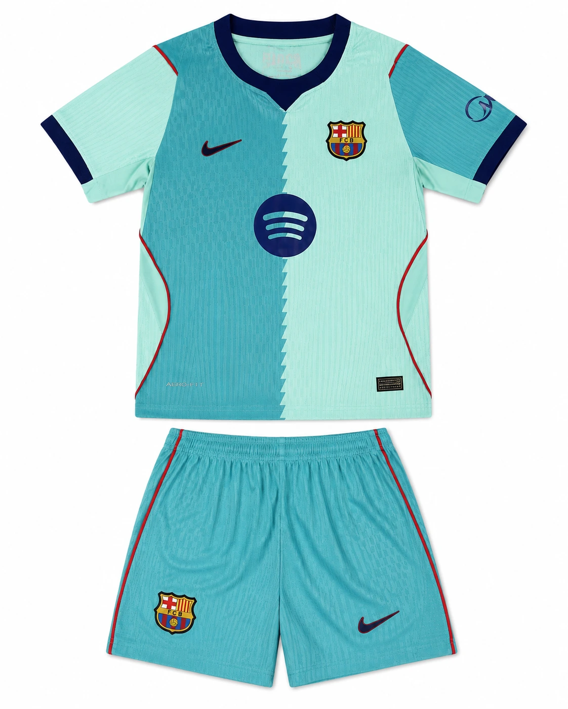 طقم قميص وشورت برشلونة الثالث 2026/2027 للأطفال